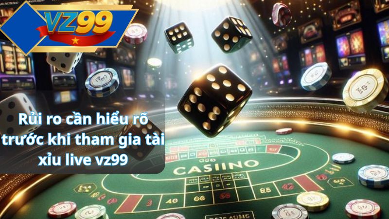 Rủi ro cần hiểu rõ trước khi tham gia tài xỉu live vz99